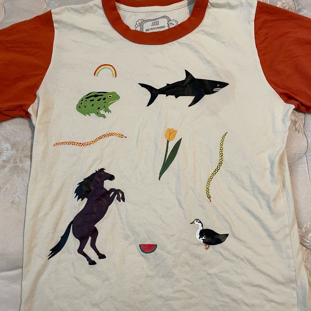 Big Bud Press Lorien Stern collab ringer tee